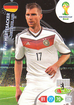 Per Mertesacker Germany Panini 2014 World Cup #108